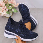 Sparkly Walking Sneakers for Women | Lightweight Fashion Trainers for Everyday Comfort