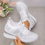 Sparkly Walking Sneakers for Women | Lightweight Fashion Trainers for Everyday Comfort
