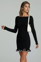 Ruffle Mini Dress For Women | Elegant Date Night Dress