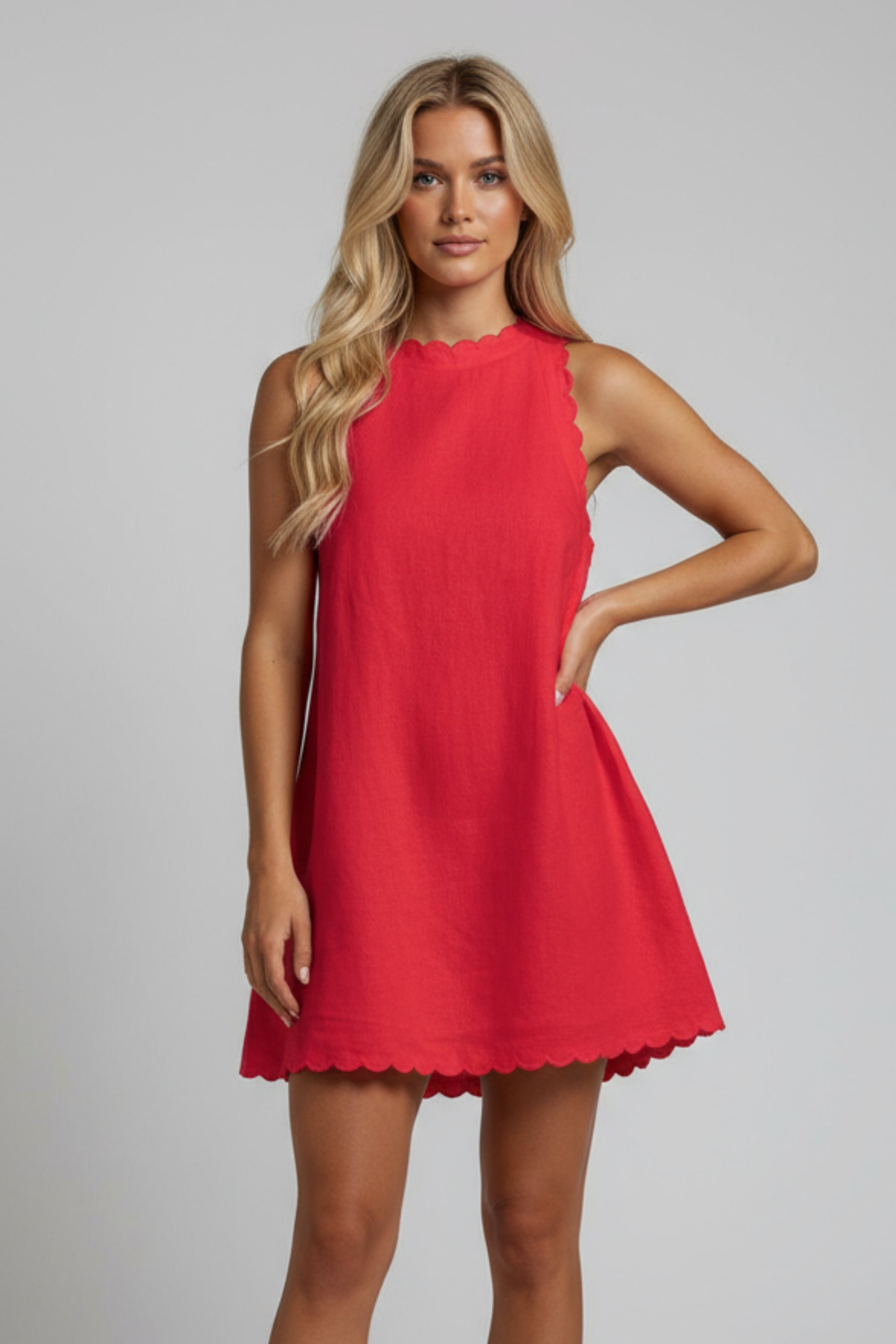 Linen Mini Dress For Women | Summer Mini Dress | Beach Mini Dress | Short White Dress