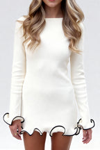 Ruffle Mini Dress For Women | Elegant Date Night Dress