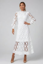 White Lace Midi Dress for Women | Multicolor Midi Dress