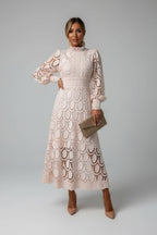 White Lace Midi Dress for Women | Multicolor Midi Dress
