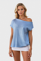 Off Shoulder Top for Women | Summer Knitted Top for Women | Casual Women’s Summer Top