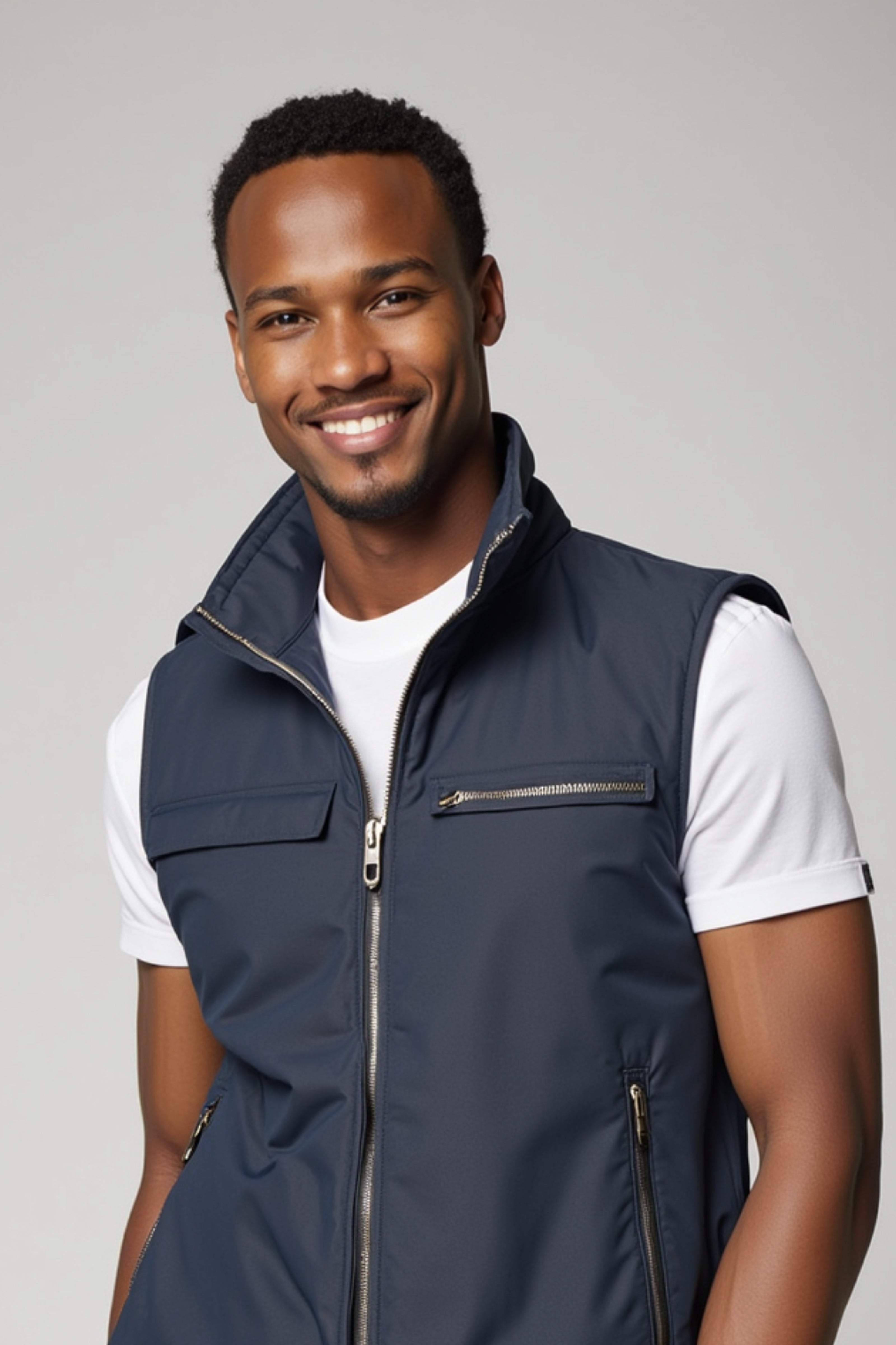 Men’s Lightweight Sleeveless Jacket – Casual Vest for Spring