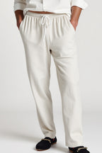 Men’s Cotton Blend Summer Pants | Lightweight Relaxed Fit Trousers