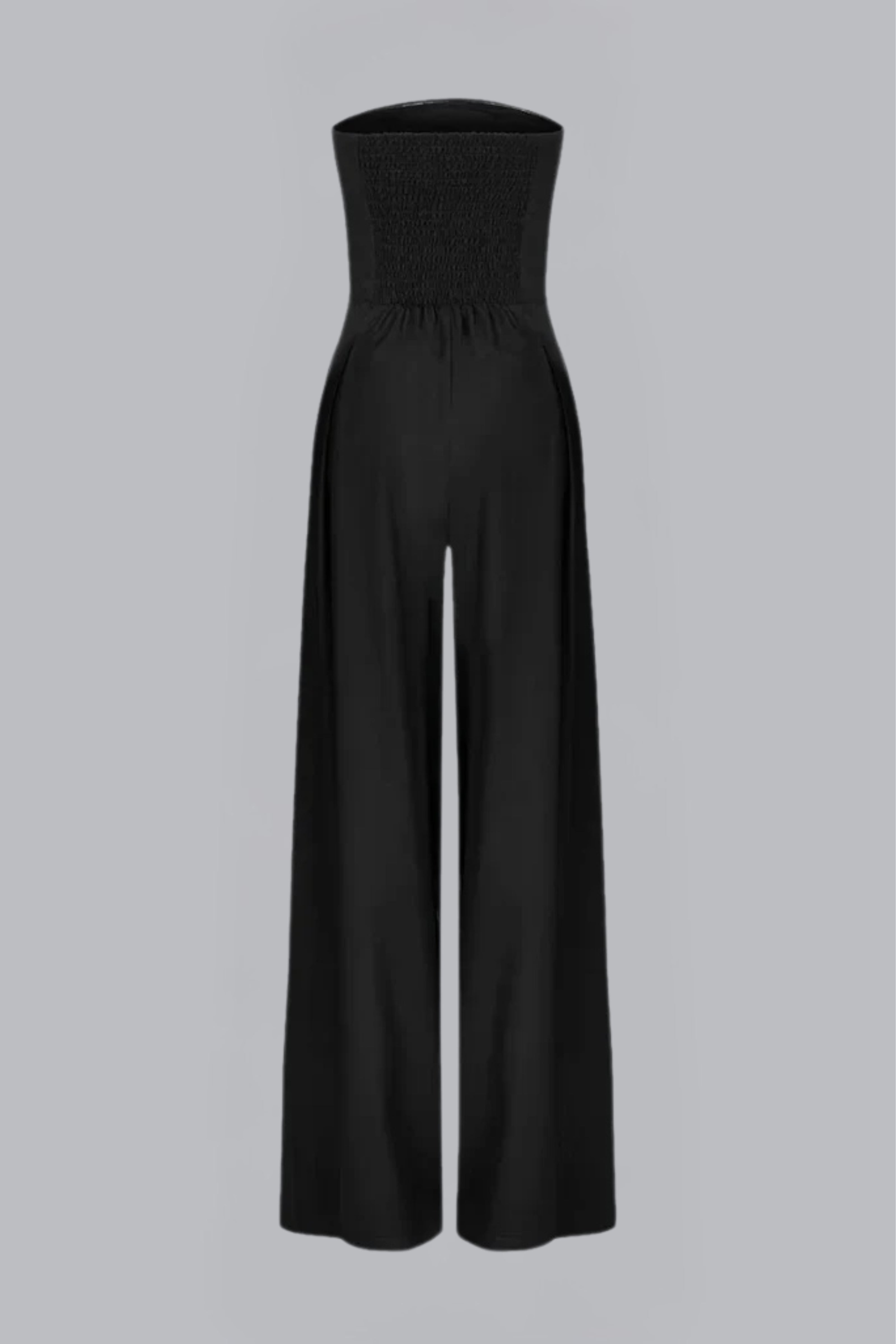 Elegant Strapless Formal Jumpsuit for Women – Wide Leg Jumpsuit | Classy Summer Formal Wear Jumpsuit with Pockets