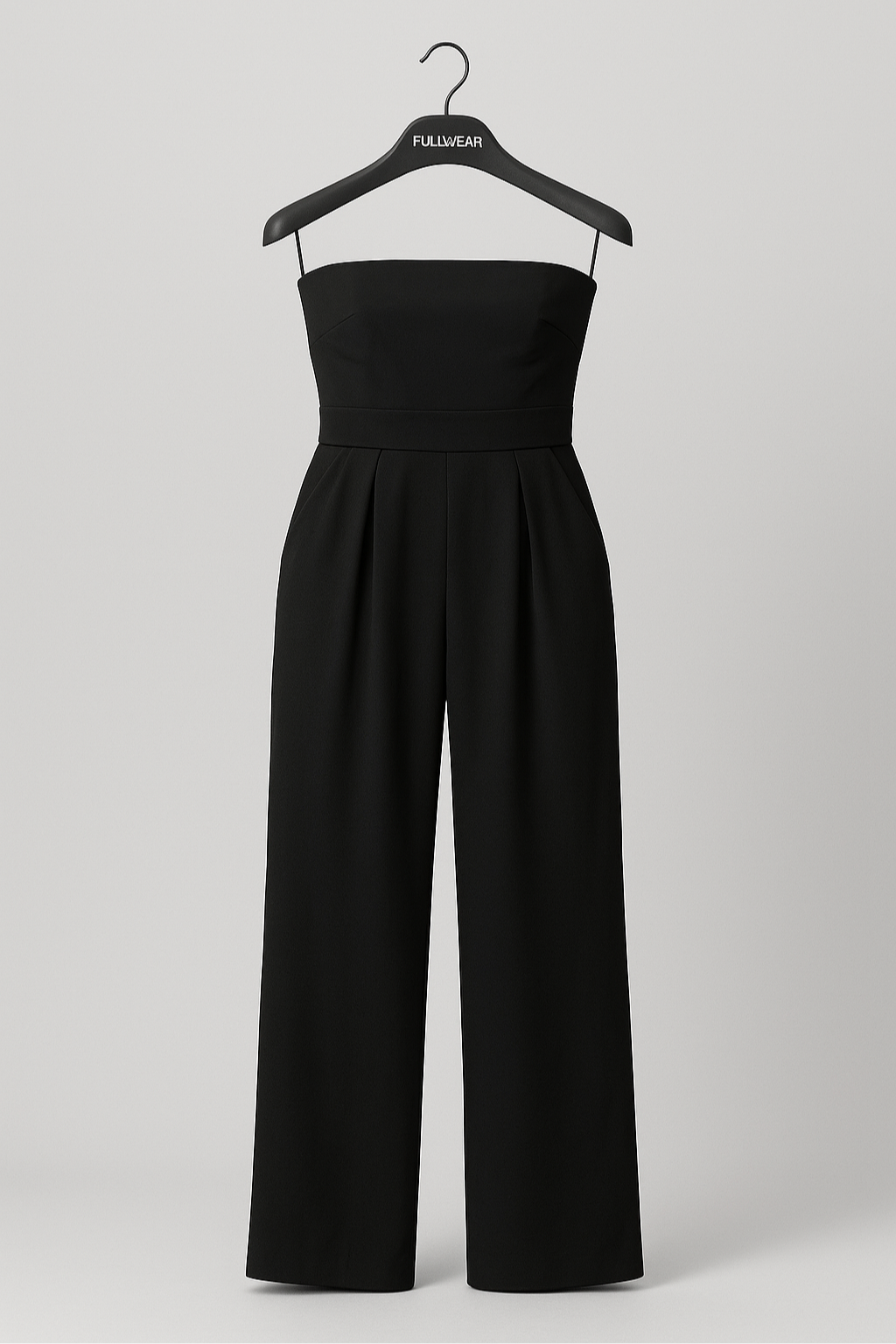 Elegant Strapless Formal Jumpsuit for Women – Wide Leg Jumpsuit | Classy Summer Formal Wear Jumpsuit with Pockets