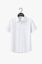 Men’s Premium Linen Short Sleeve Shirt | Breathable Summer Linen Button Up Shirt