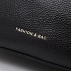 Black Leather Crossbody Bag for Women | Leather Cross Over Purse with Adjustable Strap