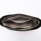 Black Leather Crossbody Bag for Women | Leather Cross Over Purse with Adjustable Strap