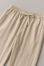 Men’s Cotton Blend Summer Pants | Lightweight Relaxed Fit Trousers