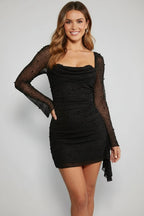 Abigail | Elegant Long Sleeve Party Dress - Fullwear