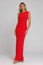 Alicia | Women’s Off Shoulder Fitted Maxi Dress - Fullwear