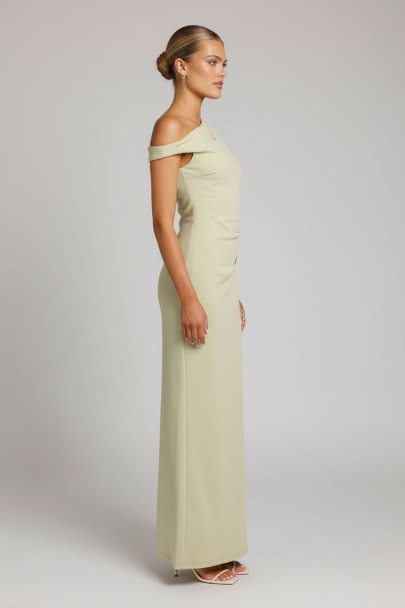 Alicia | Women’s Off Shoulder Fitted Maxi Dress - Fullwear