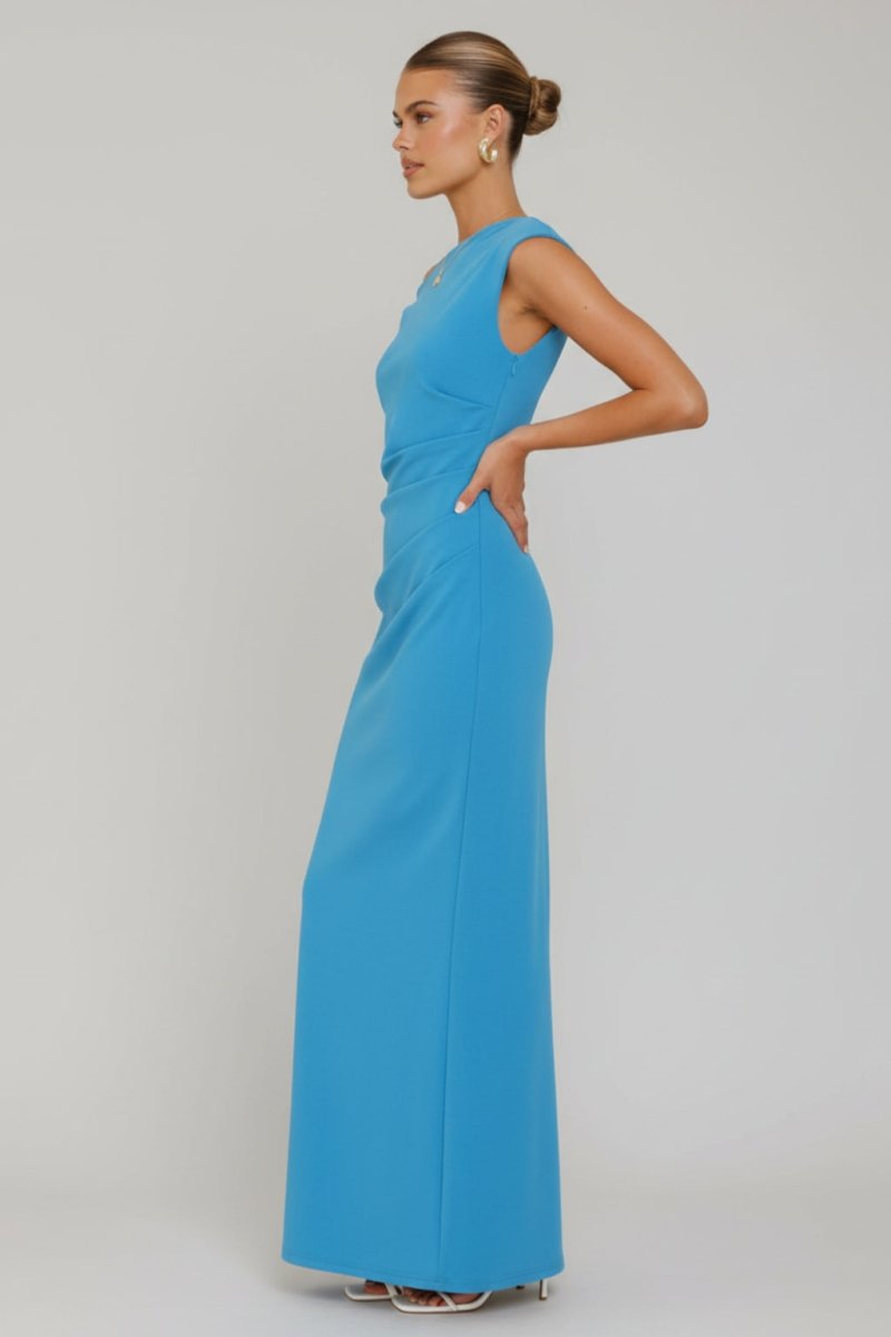 Alicia | Women’s Off Shoulder Fitted Maxi Dress - Fullwear