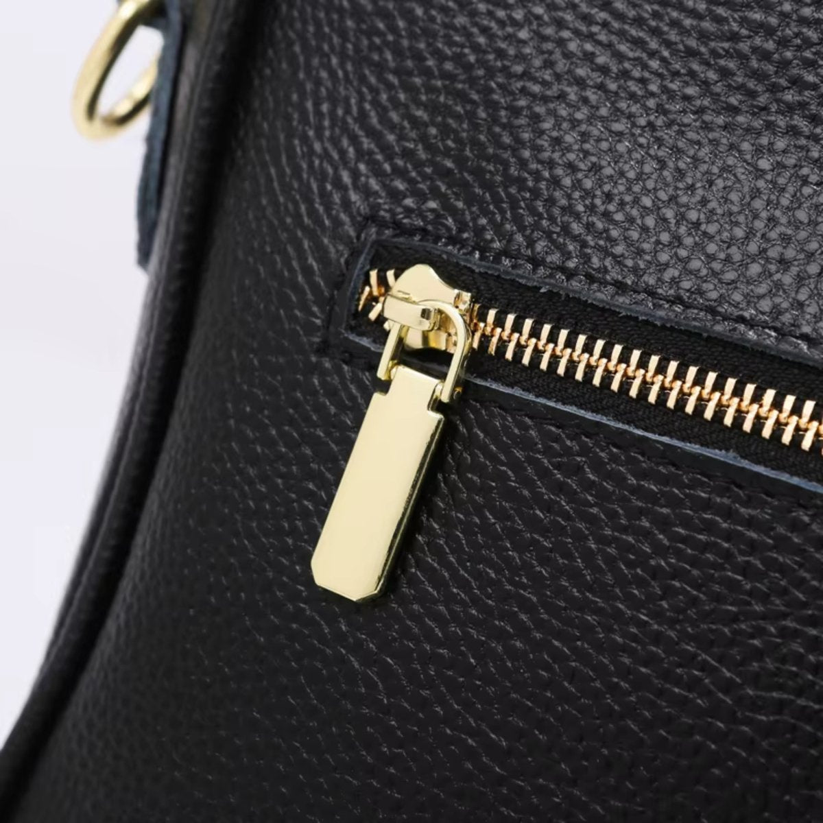 Black Leather Crossbody Bag for Women | Leather Cross Over Purse with Adjustable Strap - Fullwear