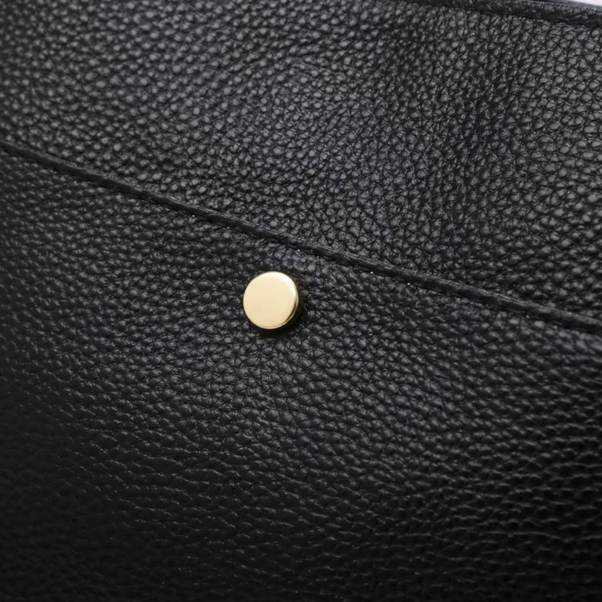 Black Leather Crossbody Bag for Women | Leather Cross Over Purse with Adjustable Strap - Fullwear