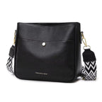 Black Leather Crossbody Bag for Women | Leather Cross Over Purse with Adjustable Strap - Fullwear