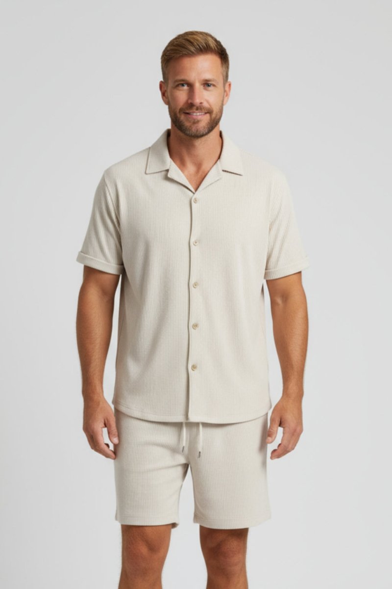 Matching Shirt and Shorts Set | Casual Summer Two - Piece Outfit - Fullwear