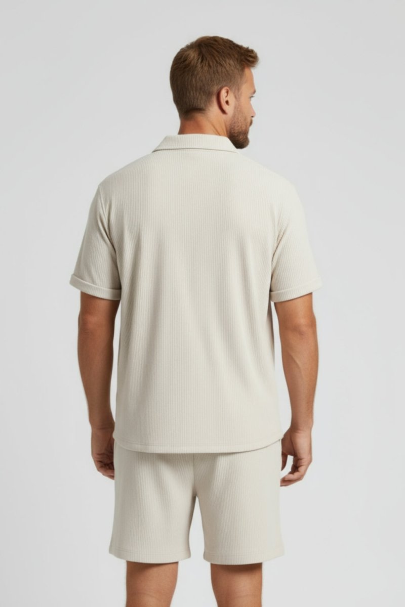 Matching Shirt and Shorts Set | Casual Summer Two - Piece Outfit - Fullwear