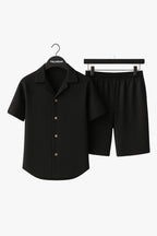 Men’s Co - Ord Set | Two - Piece Outfit | Short Sleeve Shirt and Shorts - Fullwear