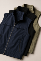 Men’s Lightweight Sleeveless Jacket – Casual Vest for Spring - Fullwear