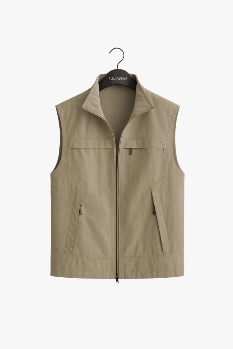 Men’s Lightweight Sleeveless Jacket – Casual Vest for Spring - Fullwear