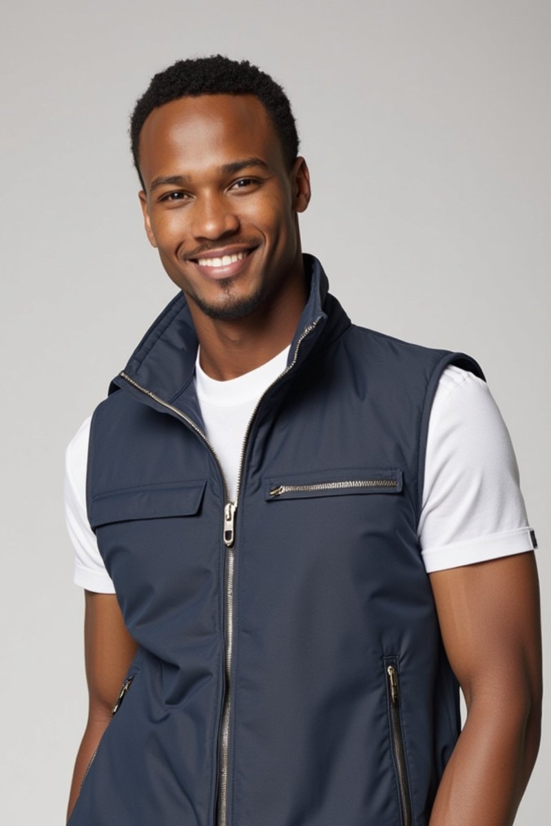 Men’s Lightweight Sleeveless Jacket – Casual Vest for Spring - Fullwear