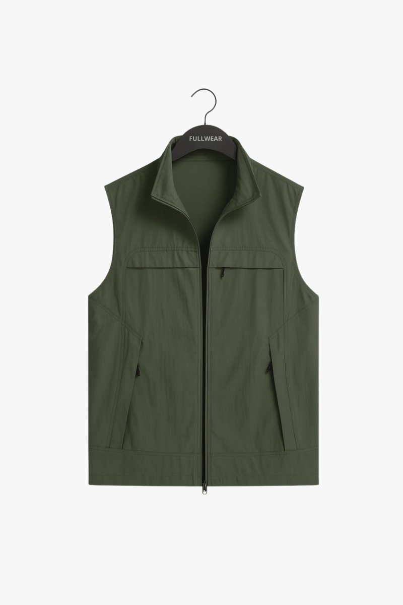 Men’s Lightweight Sleeveless Jacket – Casual Vest for Spring - Fullwear