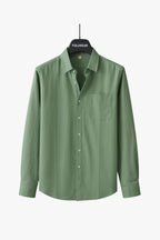 Men’s Linen Shirt | Natural Linen, Breathable Long Sleeve Summer Shirt - Fullwear