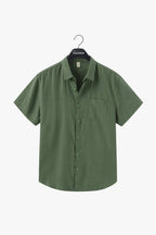 Men’s Premium Linen Short Sleeve Shirt | Breathable Summer Linen Button Up Shirt - Fullwear