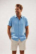 Mens Short Sleeve Button Up Shirt | Casual Summer Beach Shirt - Fullwear