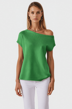Off Shoulder Top for Women | Summer Knitted Top for Women | Casual Women’s Summer Top - Fullwear