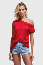 Off Shoulder Top for Women | Summer Knitted Top for Women | Casual Women’s Summer Top - Fullwear