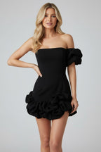 One Shoulder Mini Dress – Elegant Ruffle Summer Party Dress for Women - Fullwear