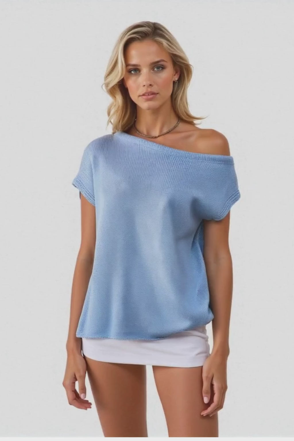 Off Shoulder Top for Women | Summer Knitted Top for Women | Casual Women’s Summer Top