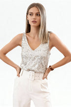 Sequin Top Women | Sparkly Top | Sequin Tops for Women | Glitter Top - Fullwear