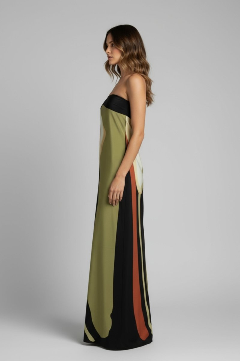 Strapless Maxi Dress for Women | Elegant Maxi Strapless Summer Dress - Fullwear