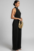 Women’s Halter Backless Wide Leg Jumpsuit | Elegant Evening Party Outfit - Fullwear