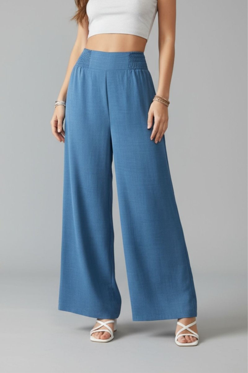 Women’s High Waisted Wide Leg Summer Pants | Stylish & Comfortable Ladies Pants - Fullwear