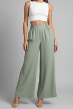 Women’s High Waisted Wide Leg Summer Pants | Stylish & Comfortable Ladies Pants - Fullwear