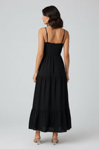 Women’s Spaghetti Strap Maxi Dress | Ruched Bust Summer Long Dress - Fullwear