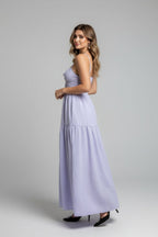 Women’s Spaghetti Strap Maxi Dress | Ruched Bust Summer Long Dress - Fullwear
